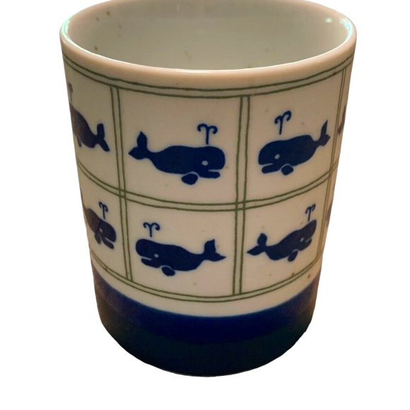 Vintage Japan Otagiri WHALE Coffee Mug Cup with Blue White Speckled Tall  10 oz - Picture 1 of 6